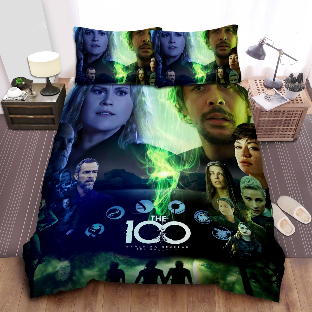 The 100 Season 7 The Beginning Of The End Bed Sheets Spread Duvet Cover Bedding Set - Unique Anime Apparel for Fans