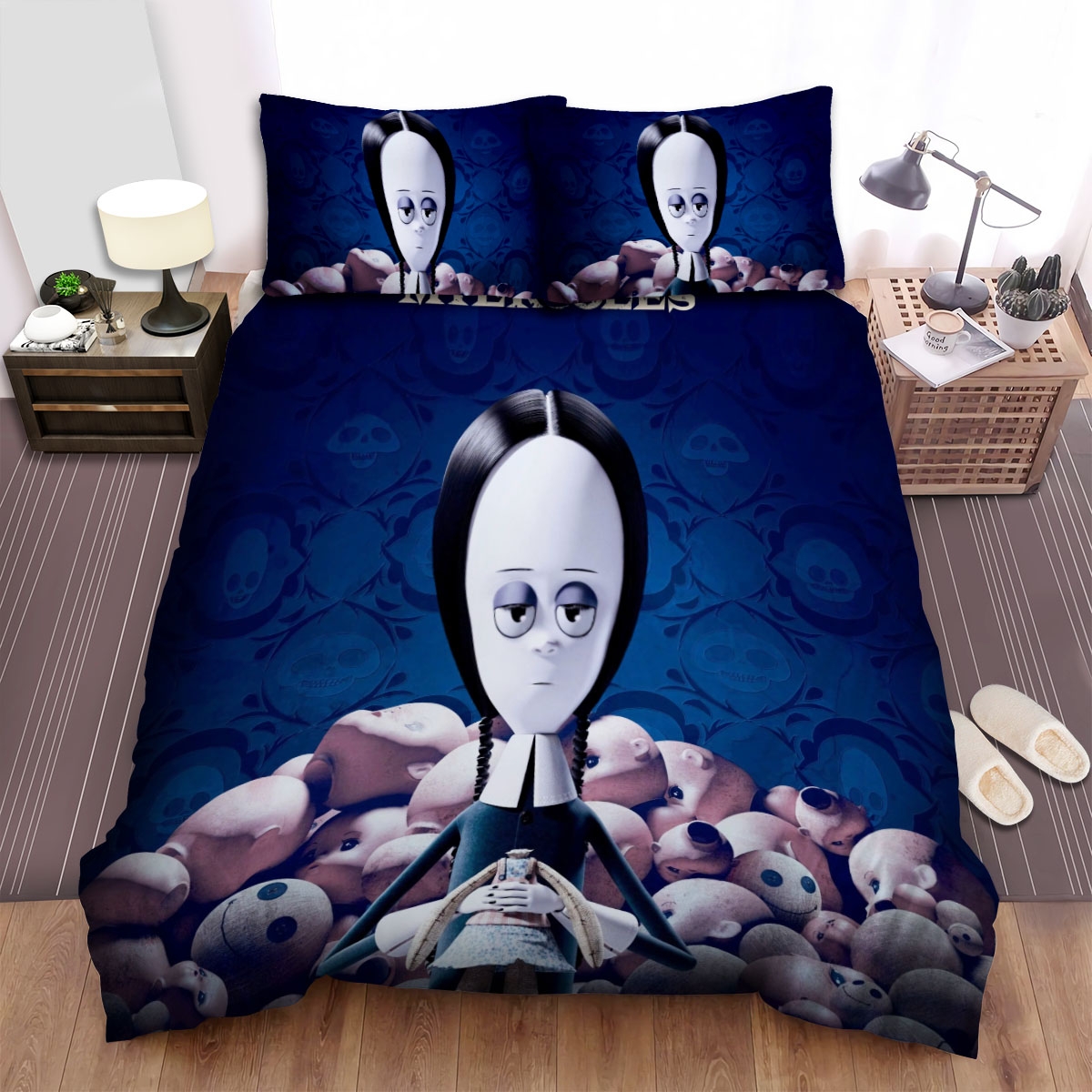 The Addams Family Miercoles Bed Sheets Spread Duvet Cover Bedding Set - Unique Anime Apparel for Fans