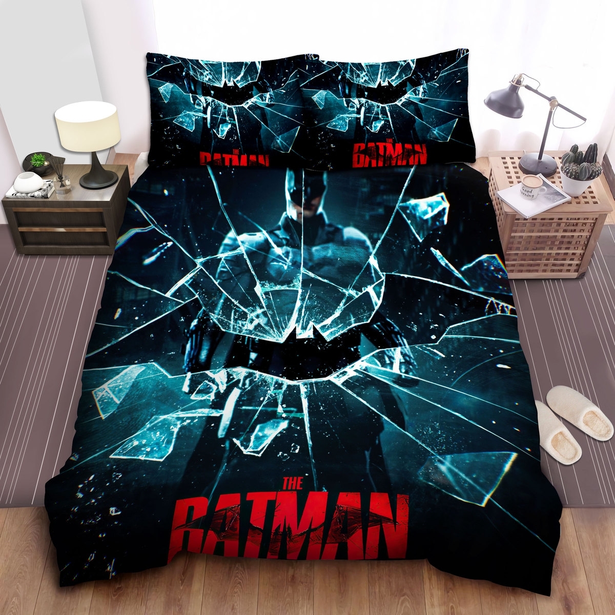 The Batman Movie Alternative Poster Bed Sheets Spread Duvet Cover Bedding Set - Unique Anime Apparel for Fans