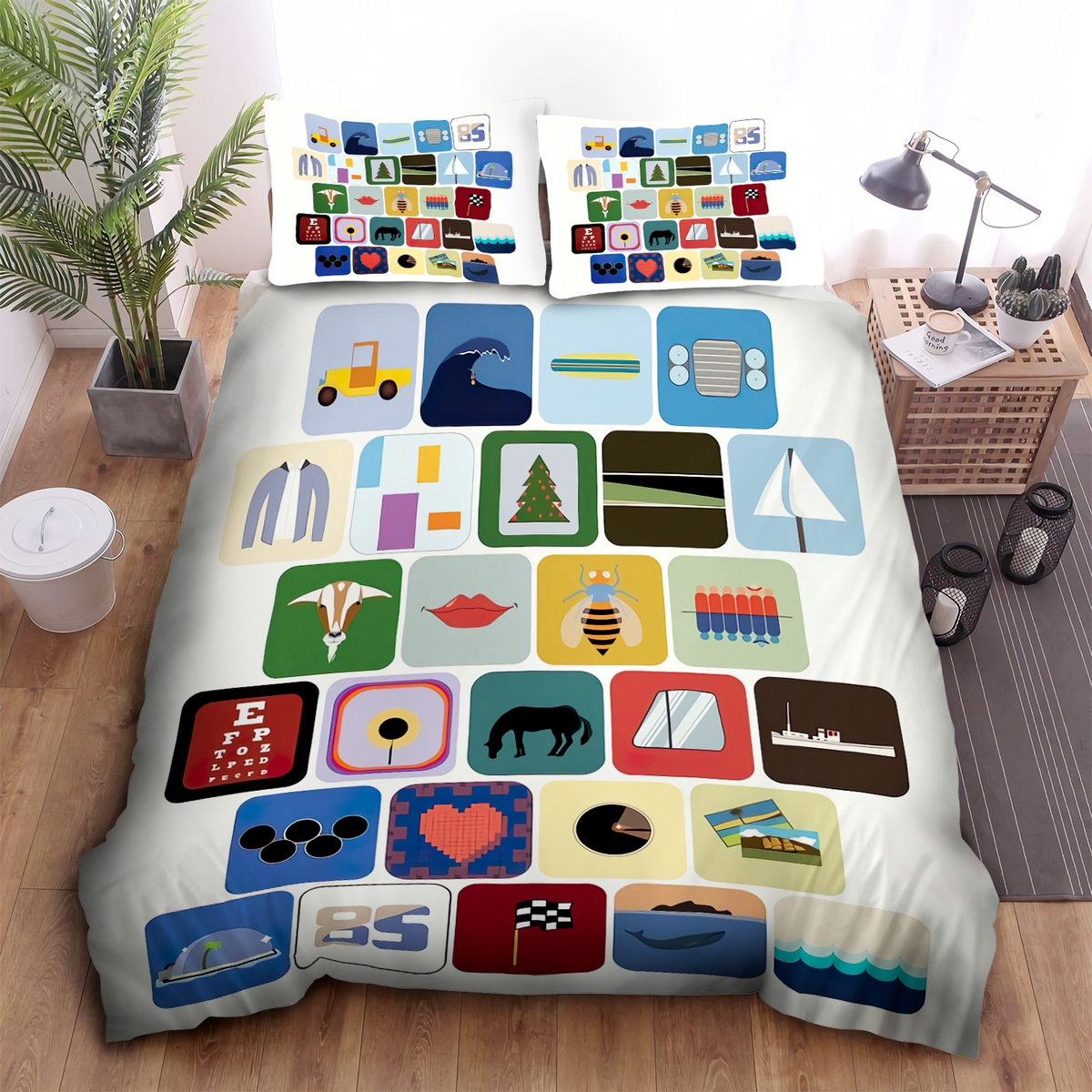 The Beach Boys Album Compilation Bed Sheets Spread Duvet Cover Bedding Set - Unique Anime Apparel for Fans