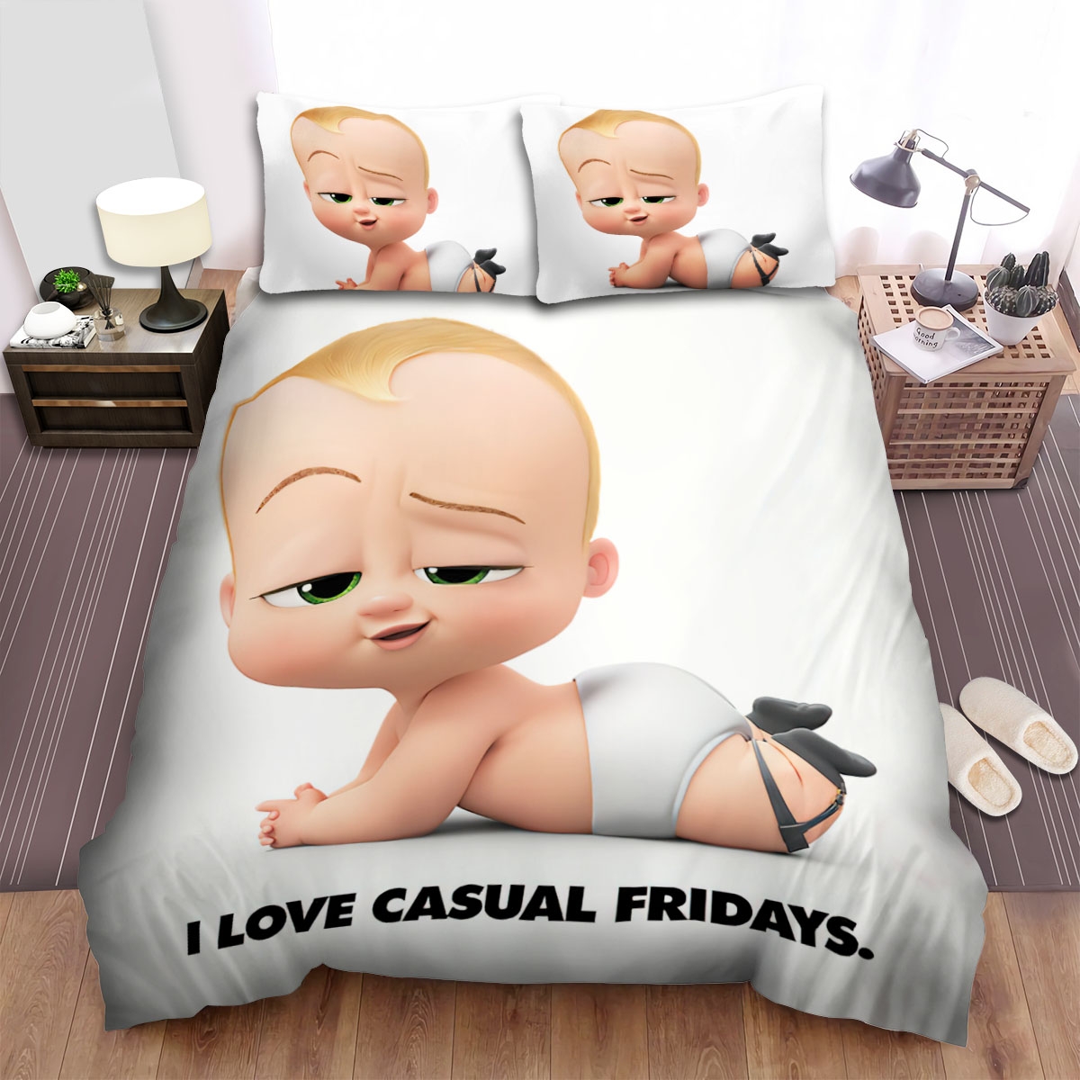 The Boss Baby Movie Poster 4 Bed Sheets Spread Duvet Cover Bedding Set - Unique Anime Apparel for Fans