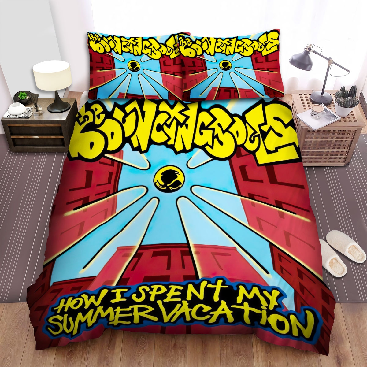 The Bouncing Souls Band How I Spent My Summer Vacation Album Cover Bed Sheets Spread Comforter Duvet Cover Bedding Set - Unique Anime Apparel for Fans