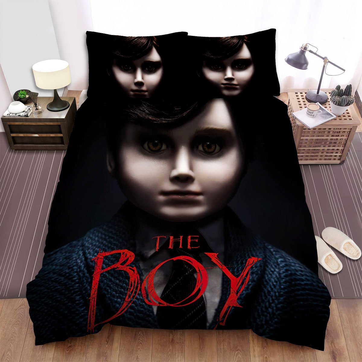 The Boy Face Of The Main Character Movie Poster Bed Sheets Spread Duvet Cover Bedding Set - Unique Anime Apparel for Fans