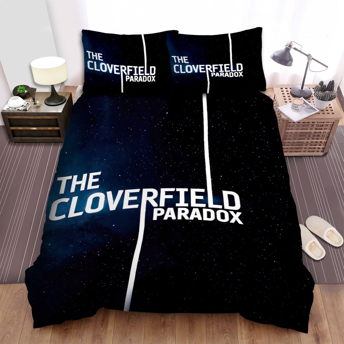 The Cloverfield Paradox (2018) God Particle Movie Poster Bed Sheets Spread Duvet Cover Bedding Set - Unique Anime Apparel for Fans