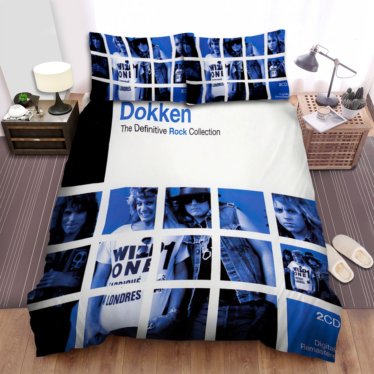 The Definitive Rock Collection Dokken Bed Sheets Spread Duvet Cover Bedding Set - Unique Anime Apparel for Fans