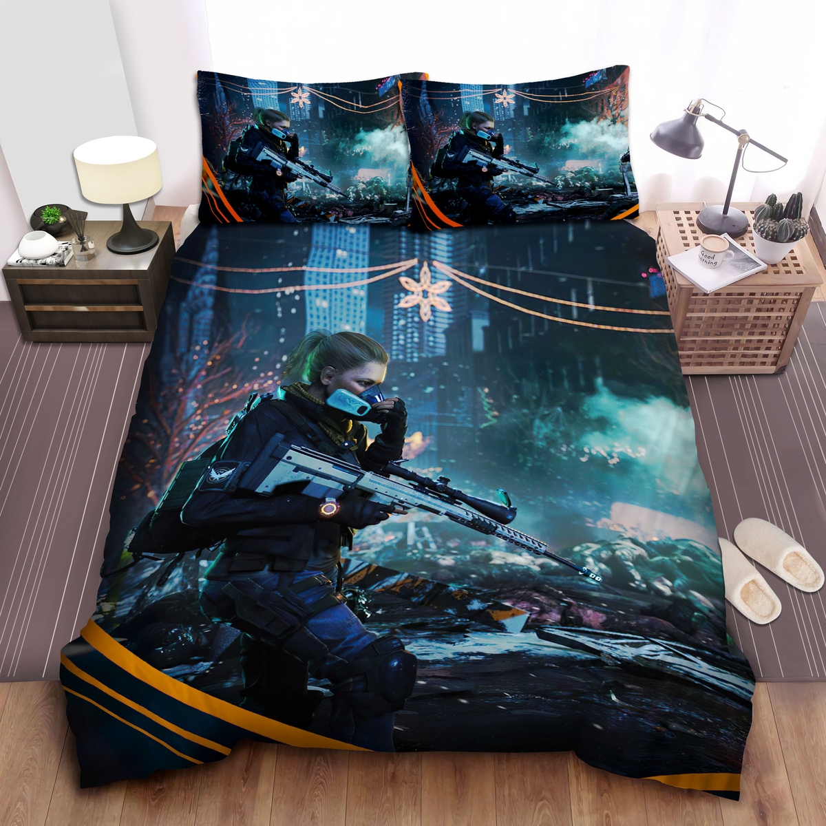 The Division Member Bed Sheets Spread Duvet Cover Bedding Set - Unique Anime Apparel for Fans