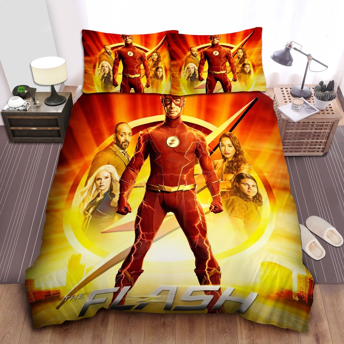 The Flash T.V Series Poster Bed Sheets Spread Duvet Cover Bedding Set - Unique Anime Apparel for Fans