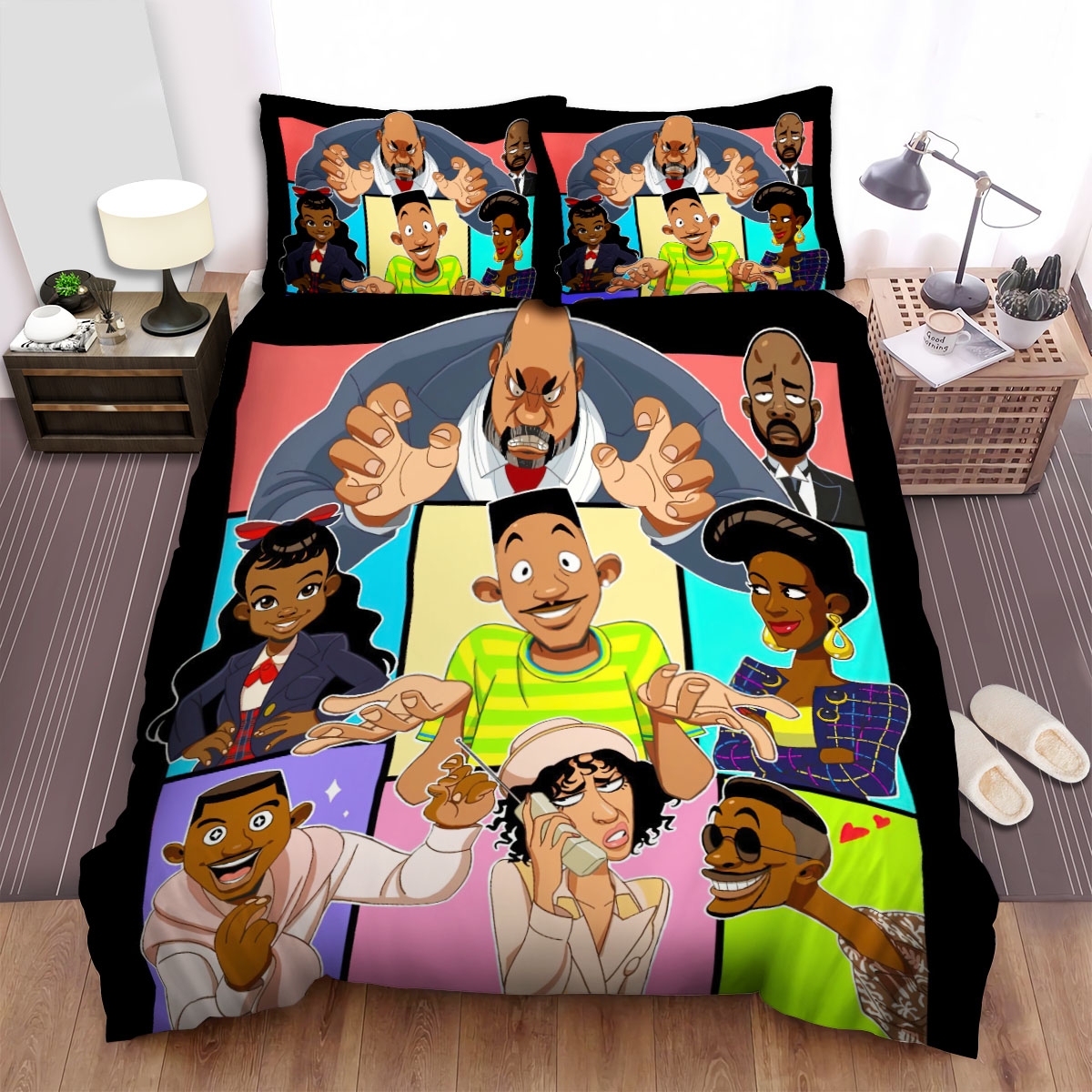 The Fresh Prince Of Bel-Air Movie Art 2 Bed Sheets Spread Duvet Cover Bedding Set - Unique Anime Apparel for Fans