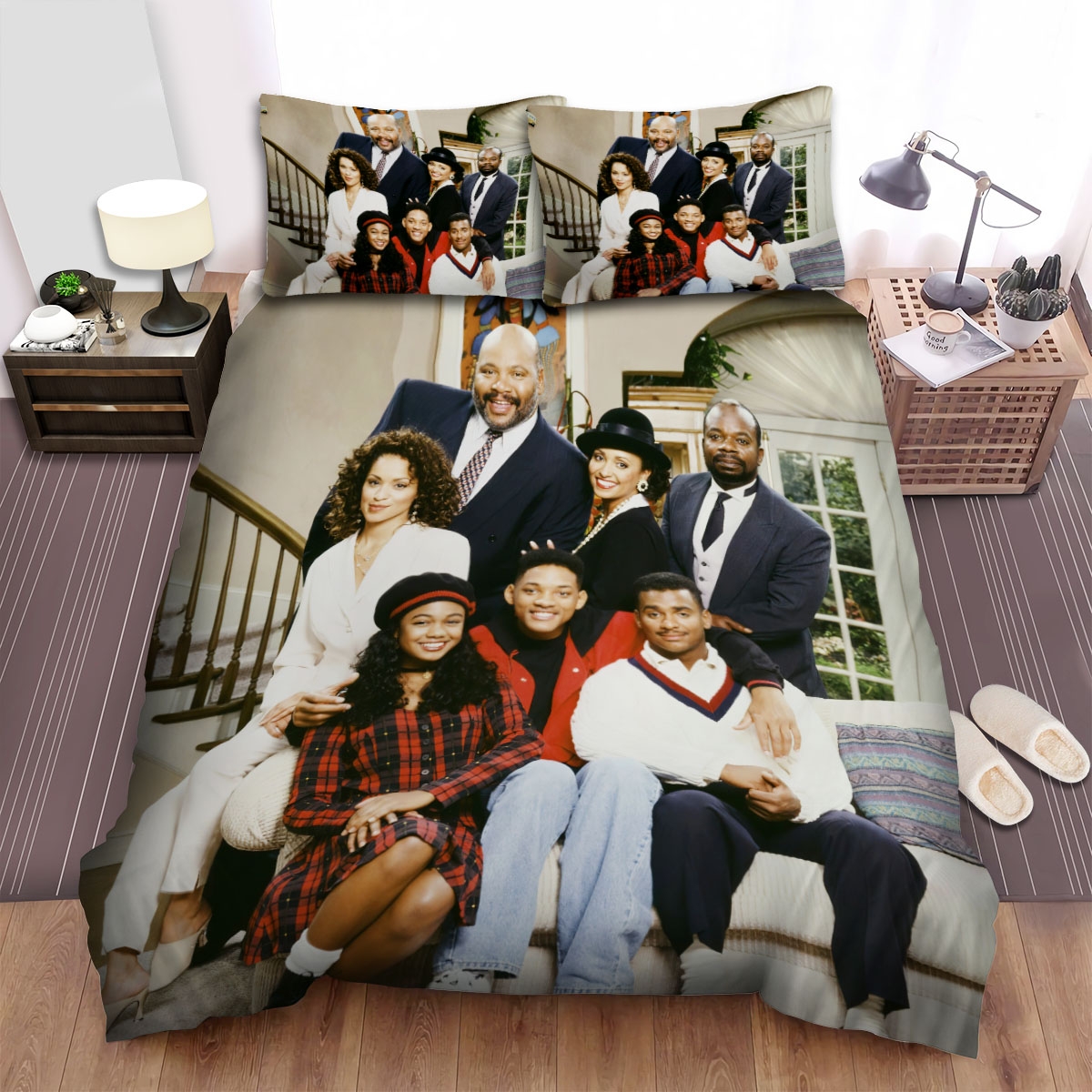 The Fresh Prince Of Bel-Air The Main Actors Bed Sheets Spread Duvet Cover Bedding Set - Unique Anime Apparel for Fans