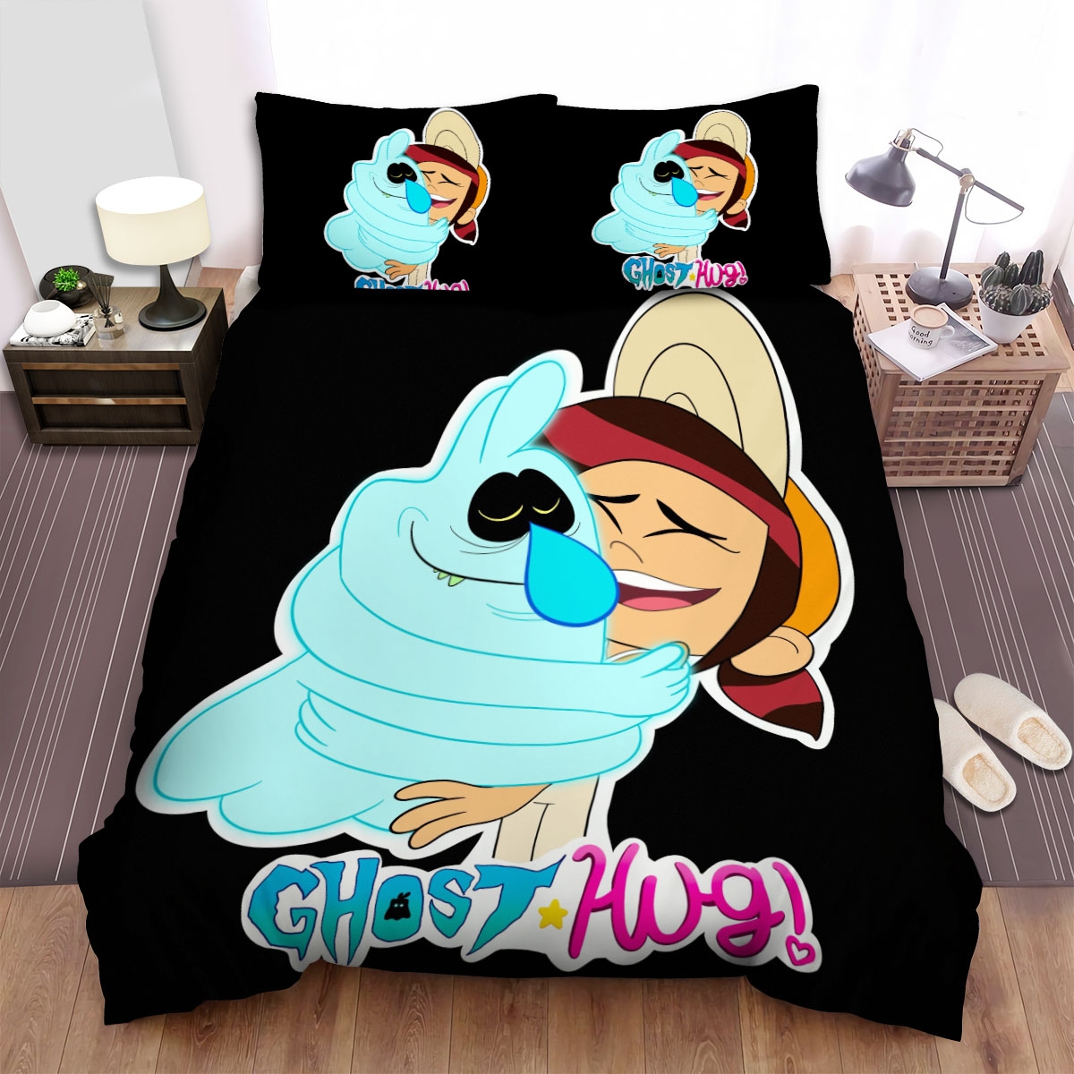 The Ghost And Molly Mcgee Friendship Bed Sheets Spread Duvet Cover Bedding Set - Unique Anime Apparel for Fans