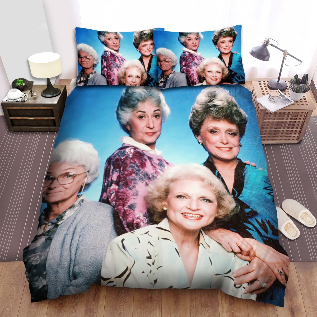 The Golden Girls (1985) Photoshoot Bed Sheets Spread Duvet Cover Bedding Set - Unique Anime Apparel for Fans
