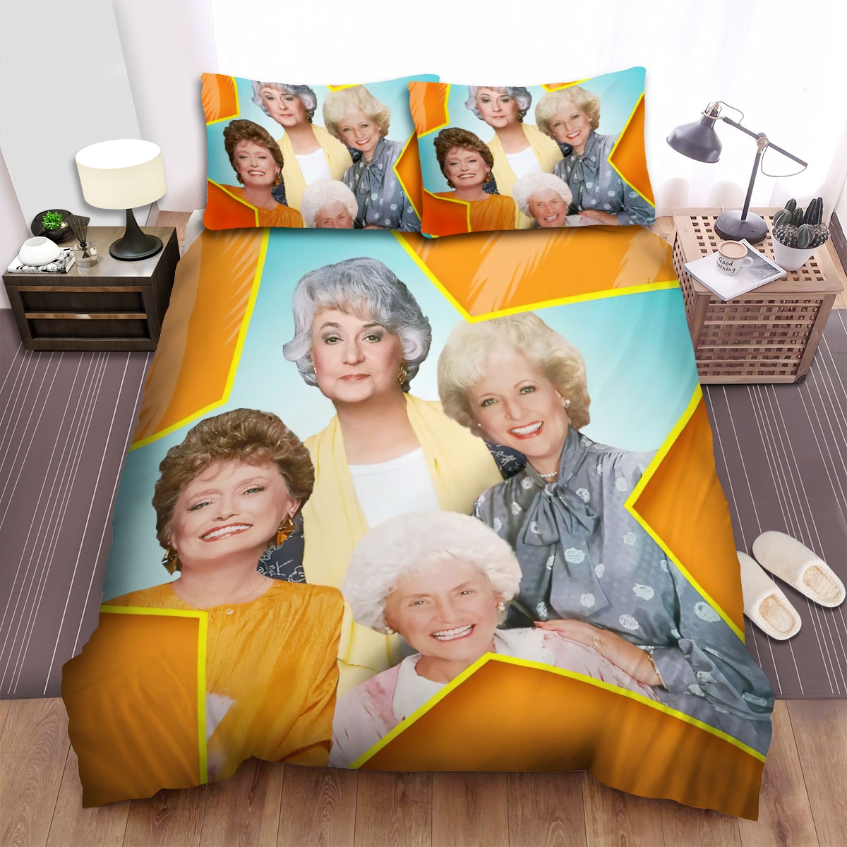 The Golden Girls (1985) Star Image Bed Sheets Spread Duvet Cover Bedding Set - Unique Anime Apparel for Fans
