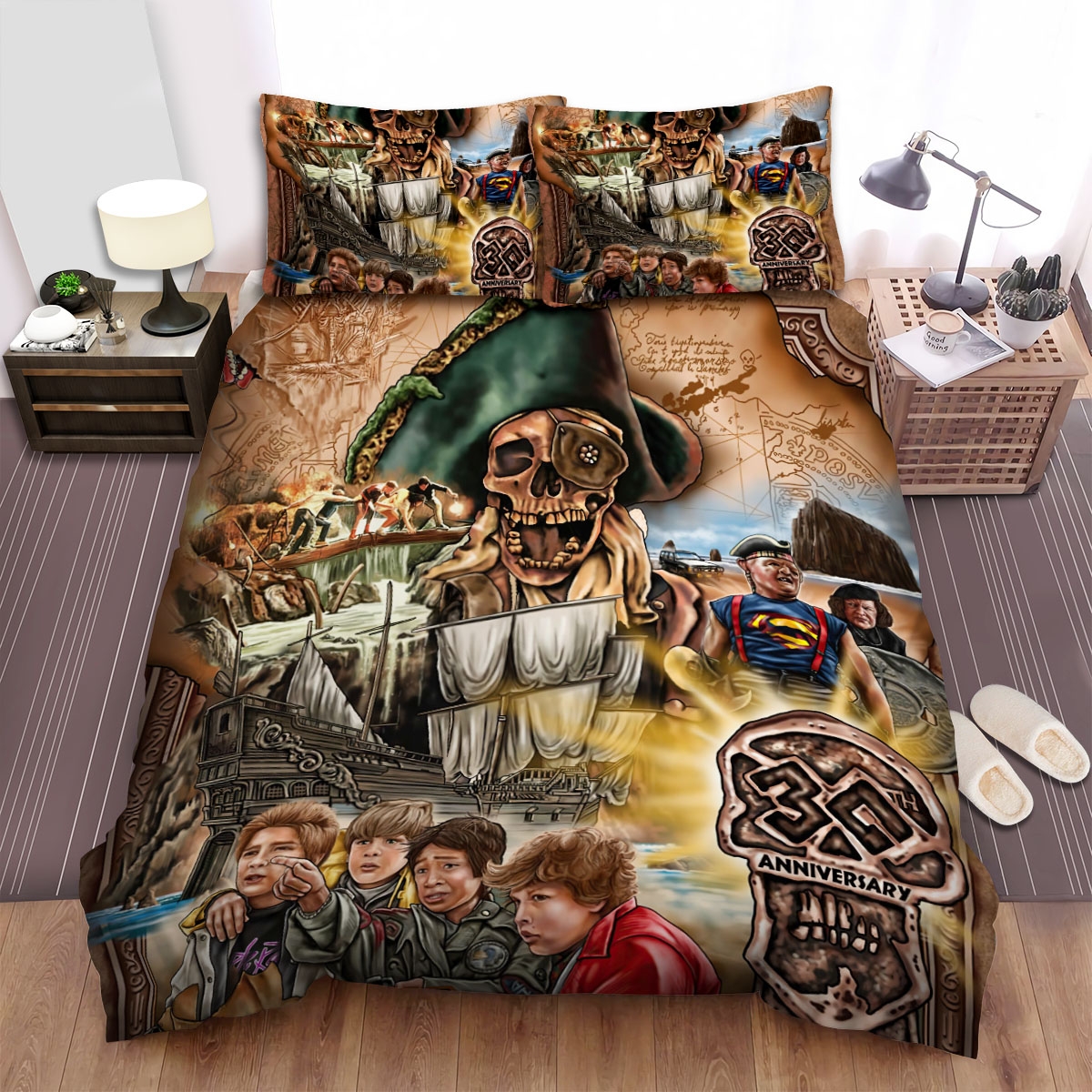 The Goonies Movie Digital Art I Bed Sheets Spread Duvet Cover Bedding Set - Unique Anime Apparel for Fans
