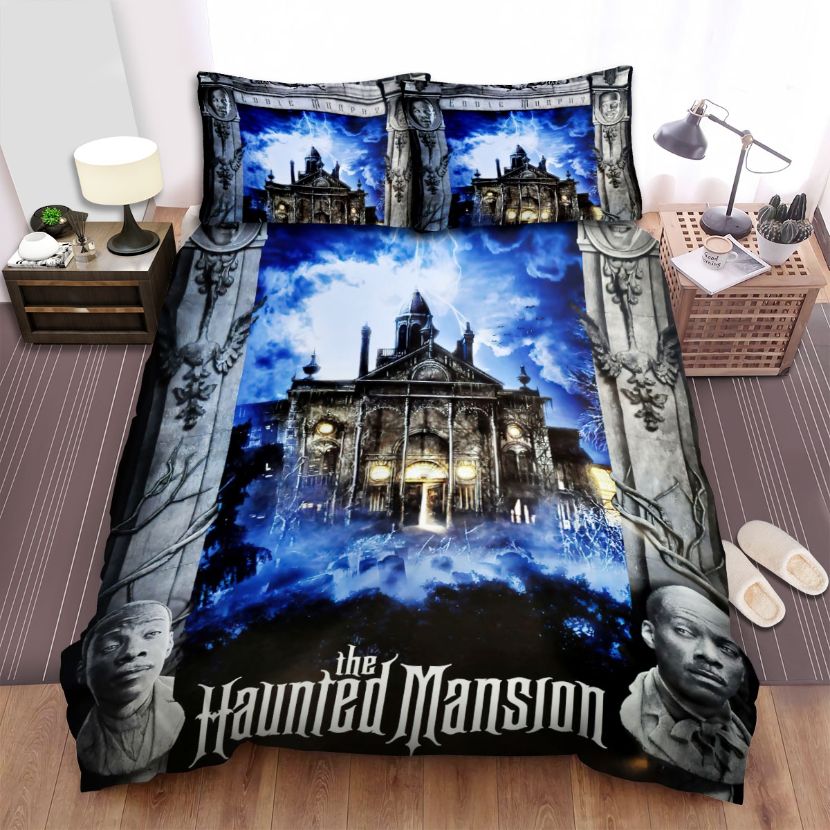 The Haunted Mansion (2003) Movie Poster Ver 4 Bed Sheets Spread Duvet Cover Bedding Set - Unique Anime Apparel for Fans