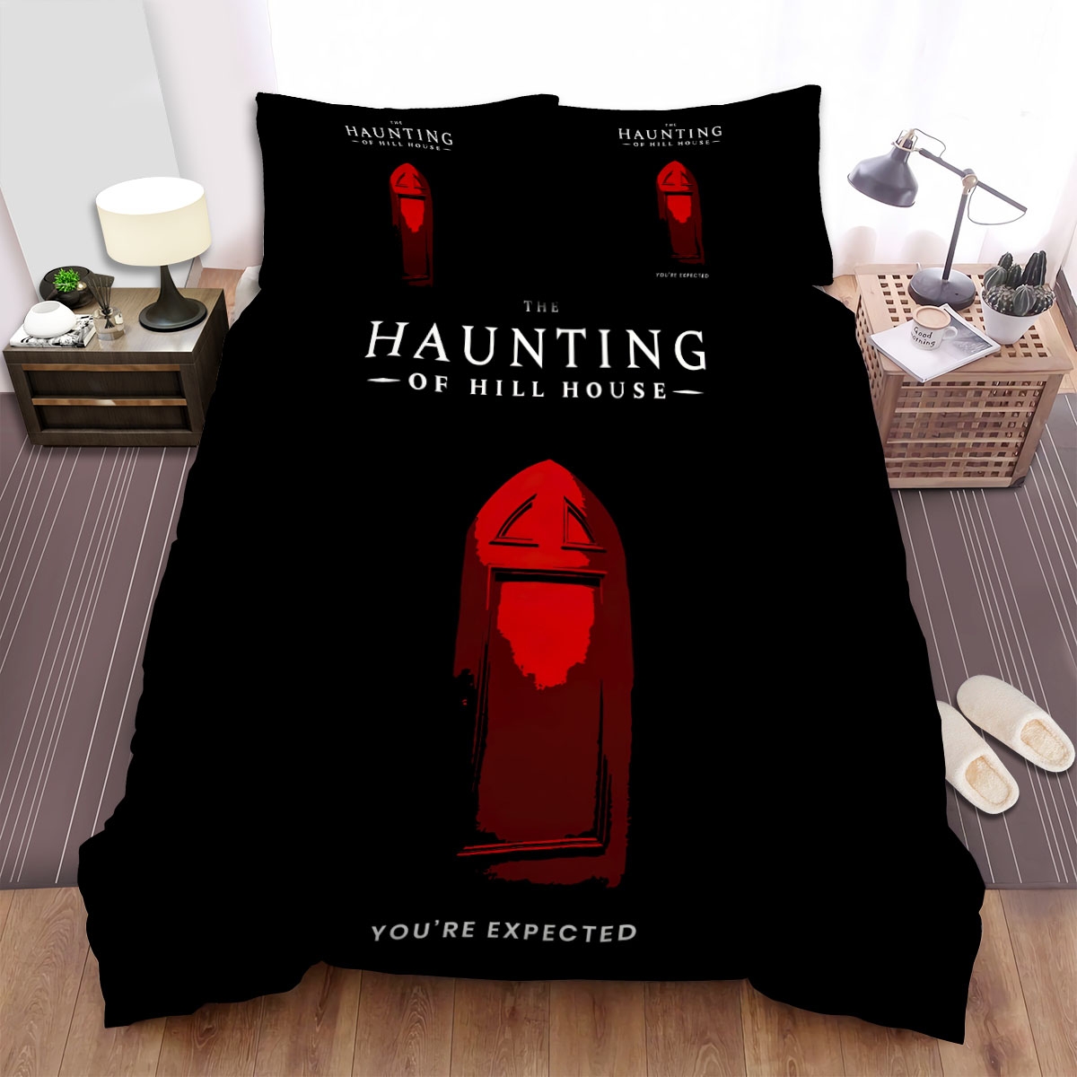 The Haunting Of Hill House (2018) You're Expected Movie Poster Bed Sheets Spread Comforter Duvet Cover Bedding Set - Unique Anime Apparel for Fans