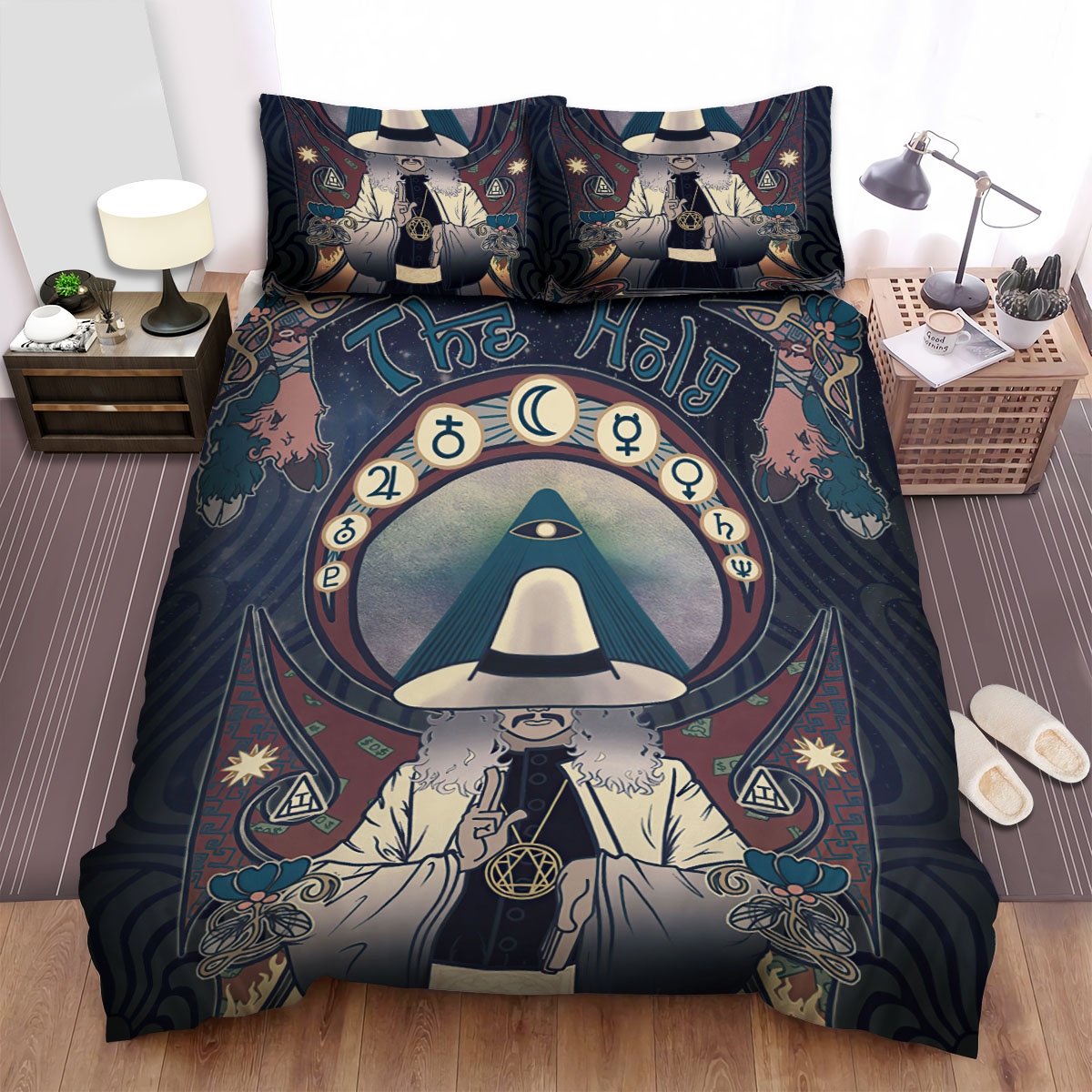 The Holy Mountain (1973) Movie Magician Art Poster Bed Sheets Spread Duvet Cover Bedding Set - Unique Anime Apparel for Fans
