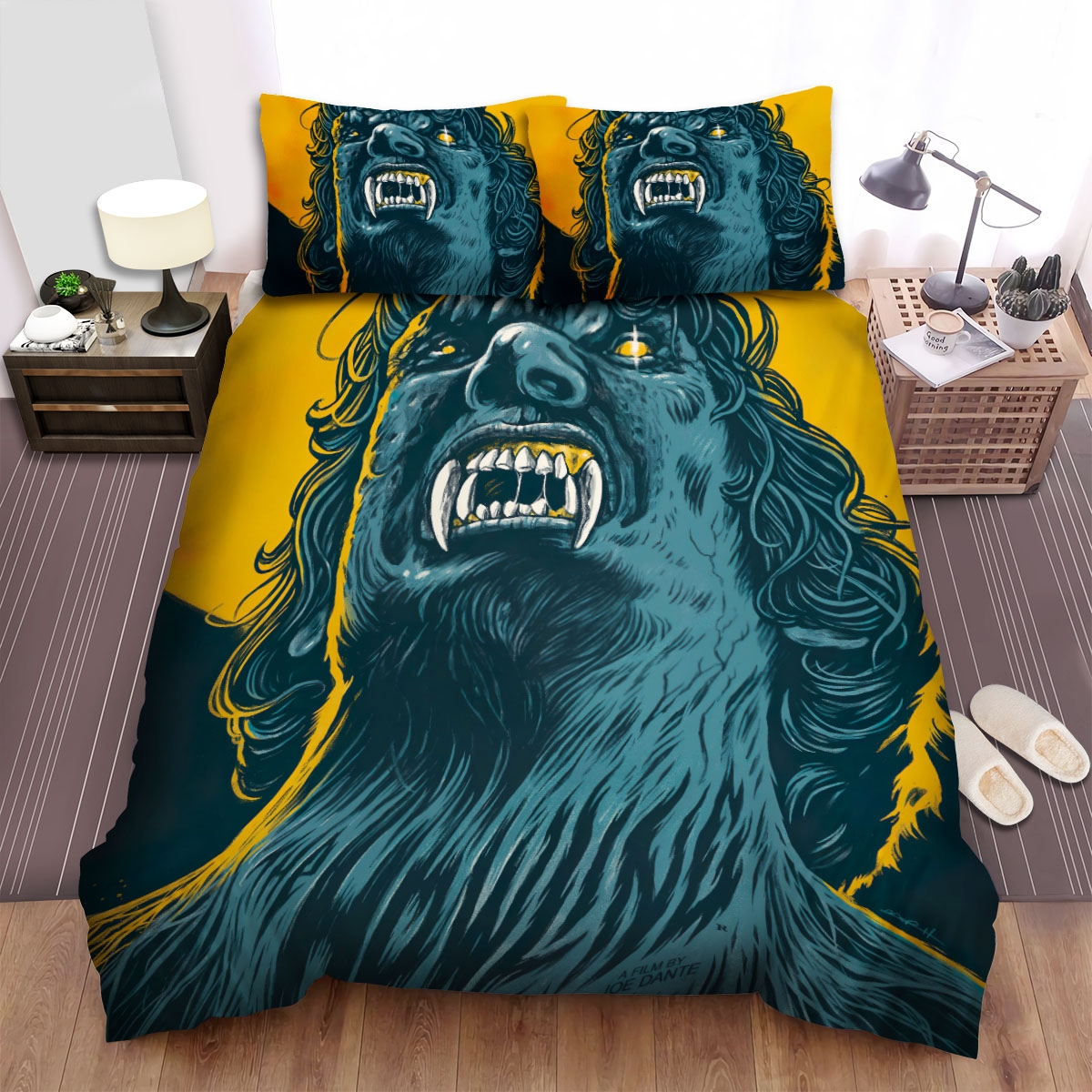 The Howling Movie Angry Photo Bed Sheets Spread Duvet Cover Bedding Set - Unique Anime Apparel for Fans