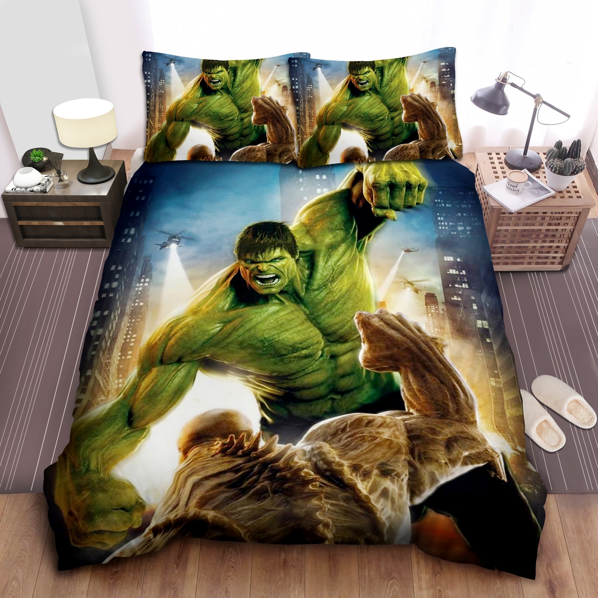 The Incredible Hulk Bed Sheets Spread Comforter Duvet Cover Bedding Set - Unique Anime Apparel for Fans