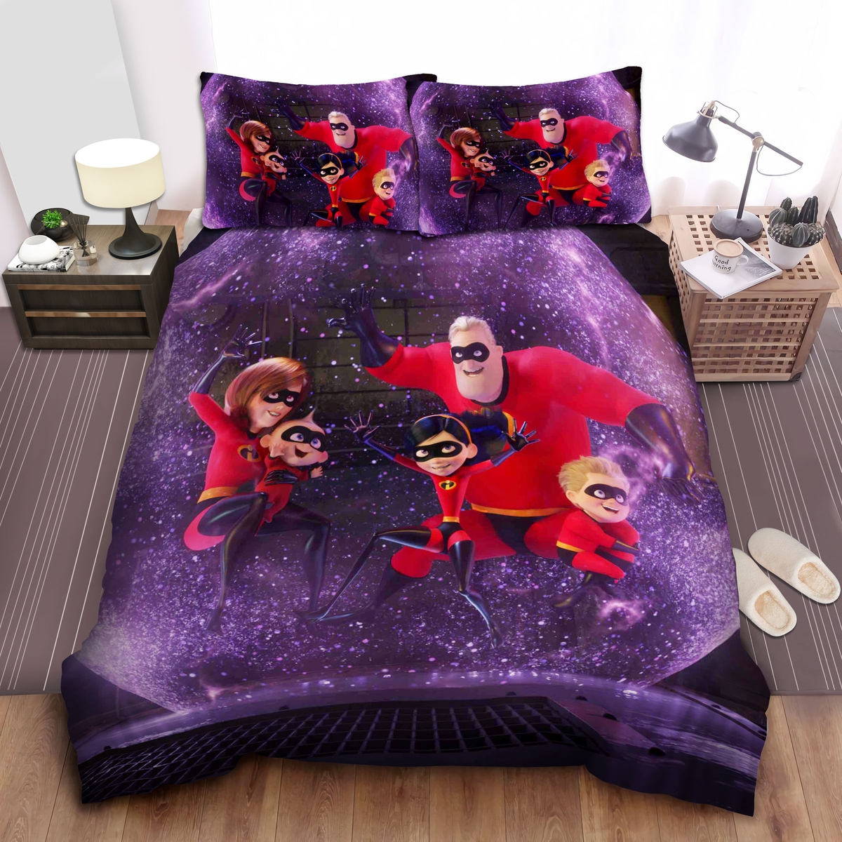 The Incredibles Violet Parr Protecting Family With Force-Field Generation Bed Sheets Spread Duvet Cover Bedding Set - Unique Anime Apparel for Fans