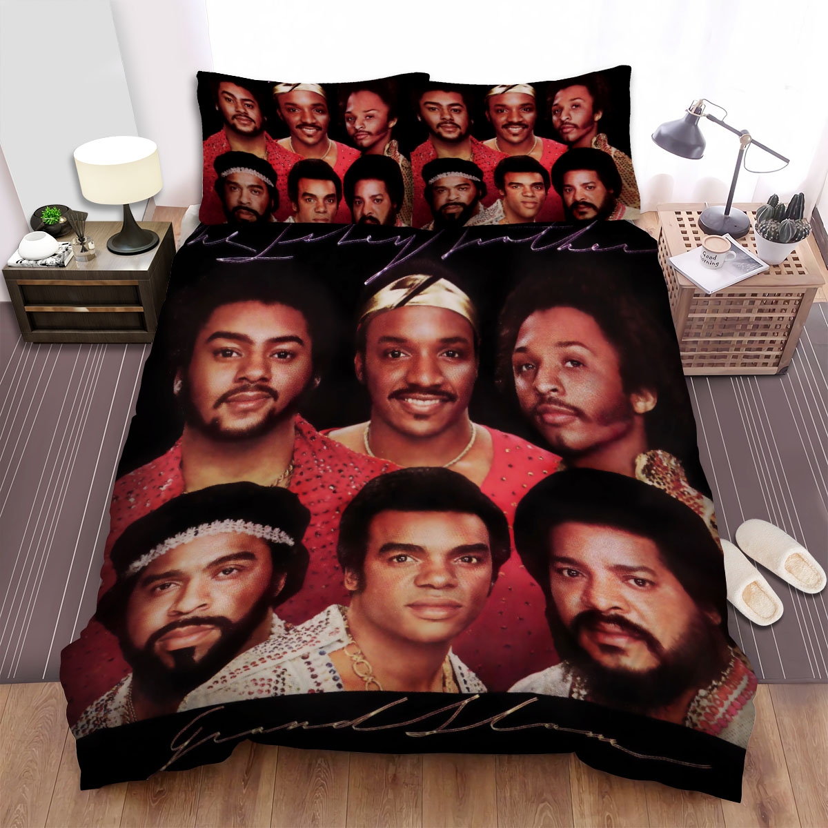 The Isley Brothers Band Album Grand Slam Bed Sheets Spread Duvet Cover Bedding Set - Unique Anime Apparel for Fans
