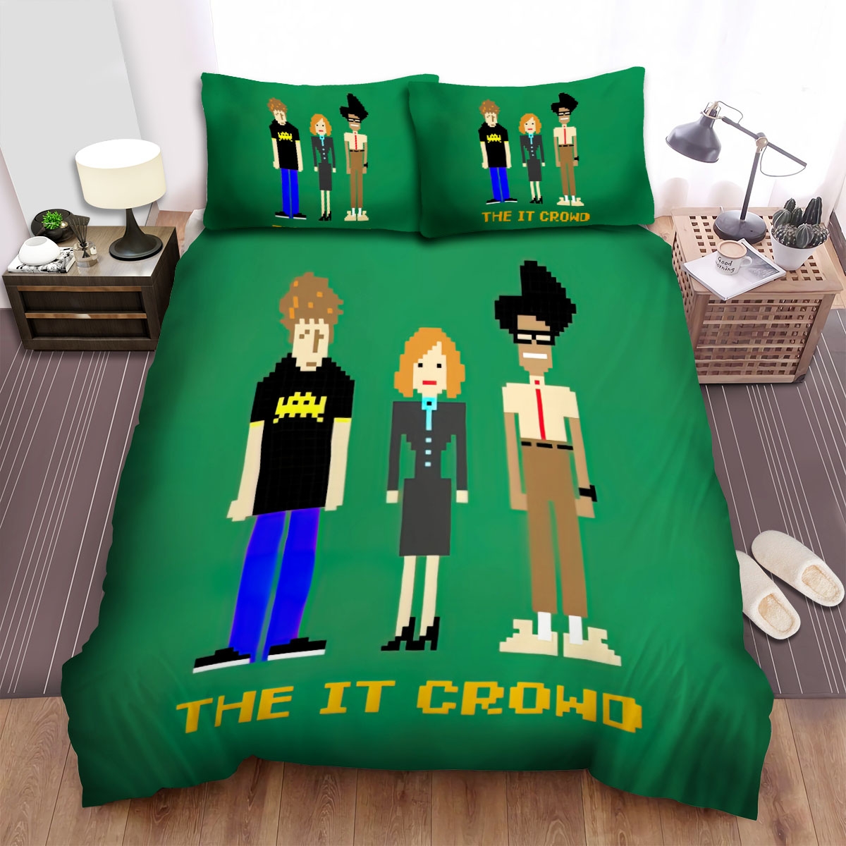 The It Crowd (2006-2013) Display Movie Poster Bed Sheets Spread Duvet Cover Bedding Set - Unique Anime Apparel for Fans