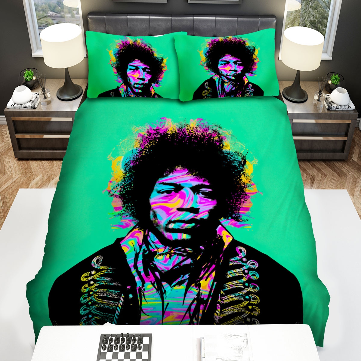 The Jimi Hendrix Experience Bed Sheets Spread Duvet Cover Bedding Set - Unique Anime Apparel for Fans