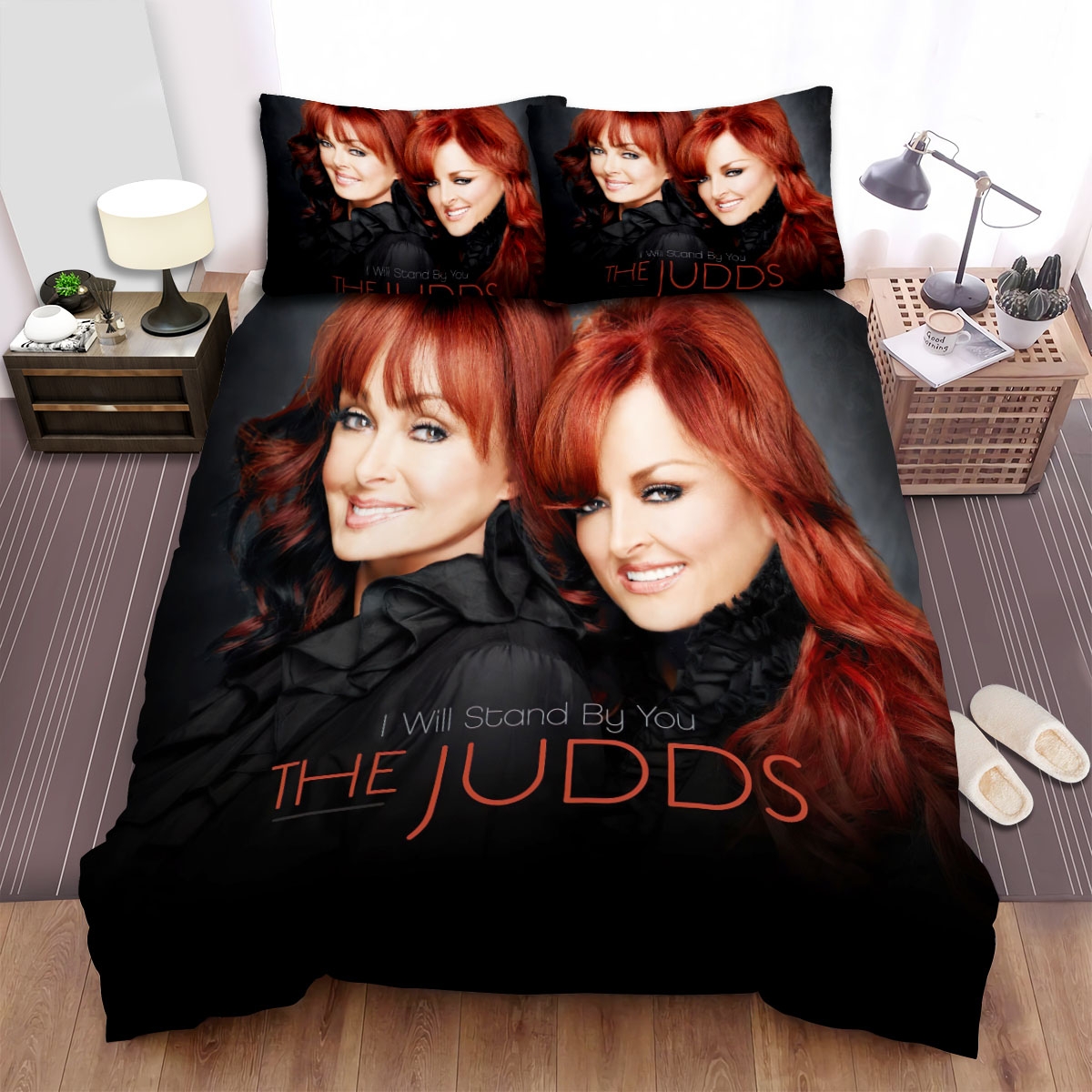 The Judds I Will Stand By You Bed Sheets Spread Duvet Cover Bedding Set - Unique Anime Apparel for Fans