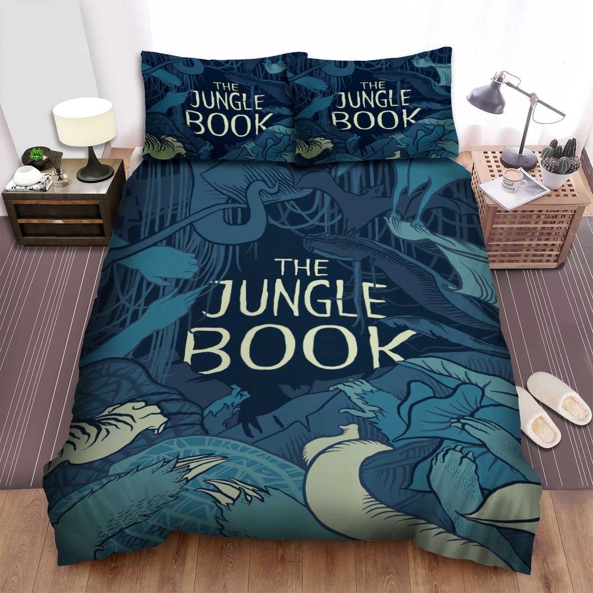 The Jungle Book (2016) Movie Illustration 6 Bed Sheets Spread Duvet Cover Bedding Set - Unique Anime Apparel for Fans