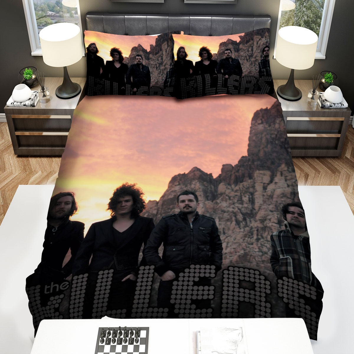 The Killers Band Photograph Bed Sheets Spread Duvet Cover Bedding Set - Unique Anime Apparel for Fans