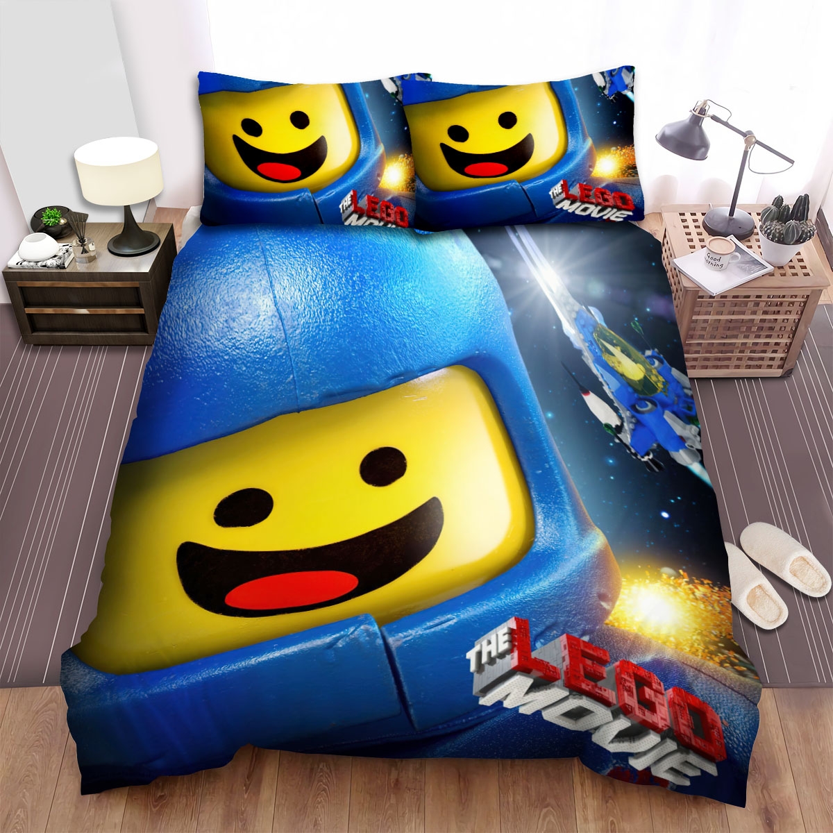 The Lego Movie (2014) Charlie Day Is Benny Movie Poster Bed Sheets Spread Duvet Cover Bedding Set - Unique Anime Apparel for Fans