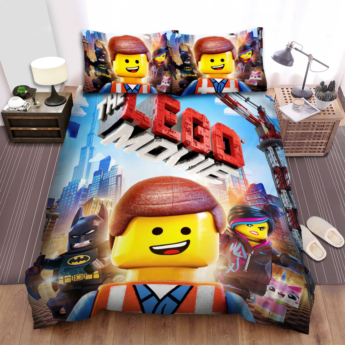 The Lego Movie (2014) Poster Movie Poster Bed Sheets Spread Duvet Cover Bedding Set Ver 2 - Unique Anime Apparel for Fans
