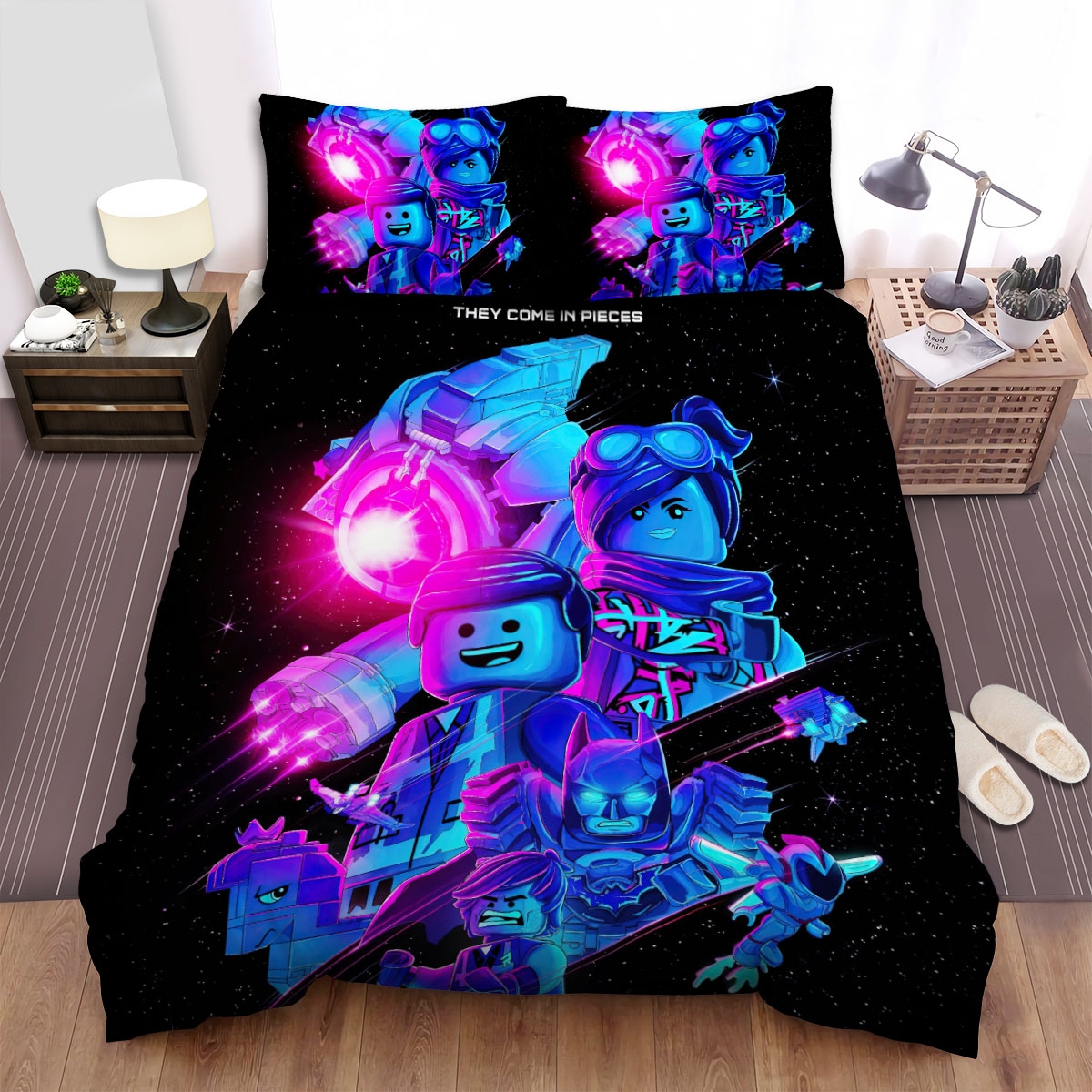 The Lego Movie 2 The Second Part (2019) Movie Illustration Bed Sheets Spread Duvet Cover Bedding Set - Unique Anime Apparel for Fans