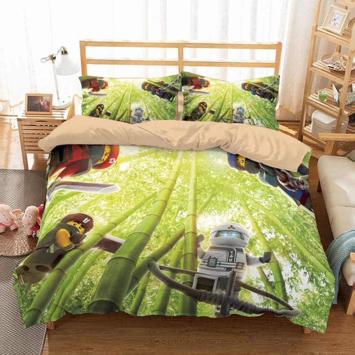 The Lego Ninjago Duvet Cover Bedding Set - Unique Anime Apparel for Fans