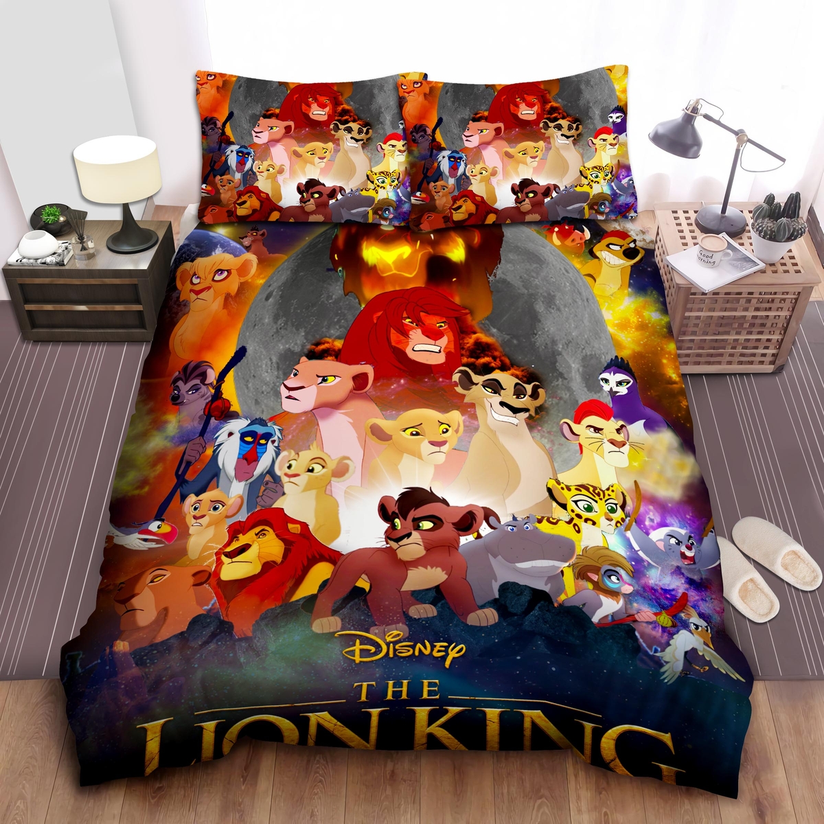 The Lion King Characters All In One Bed Sheets Spread Duvet Cover Bedding Set - Unique Anime Apparel for Fans