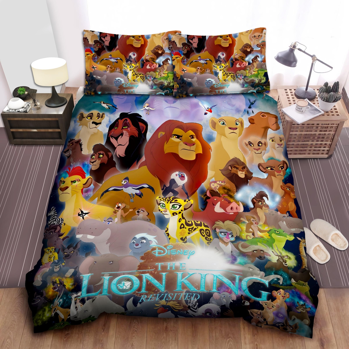 The Lion King Revisited Movie Poster Bed Sheets Spread Duvet Cover Bedding Set - Unique Anime Apparel for Fans