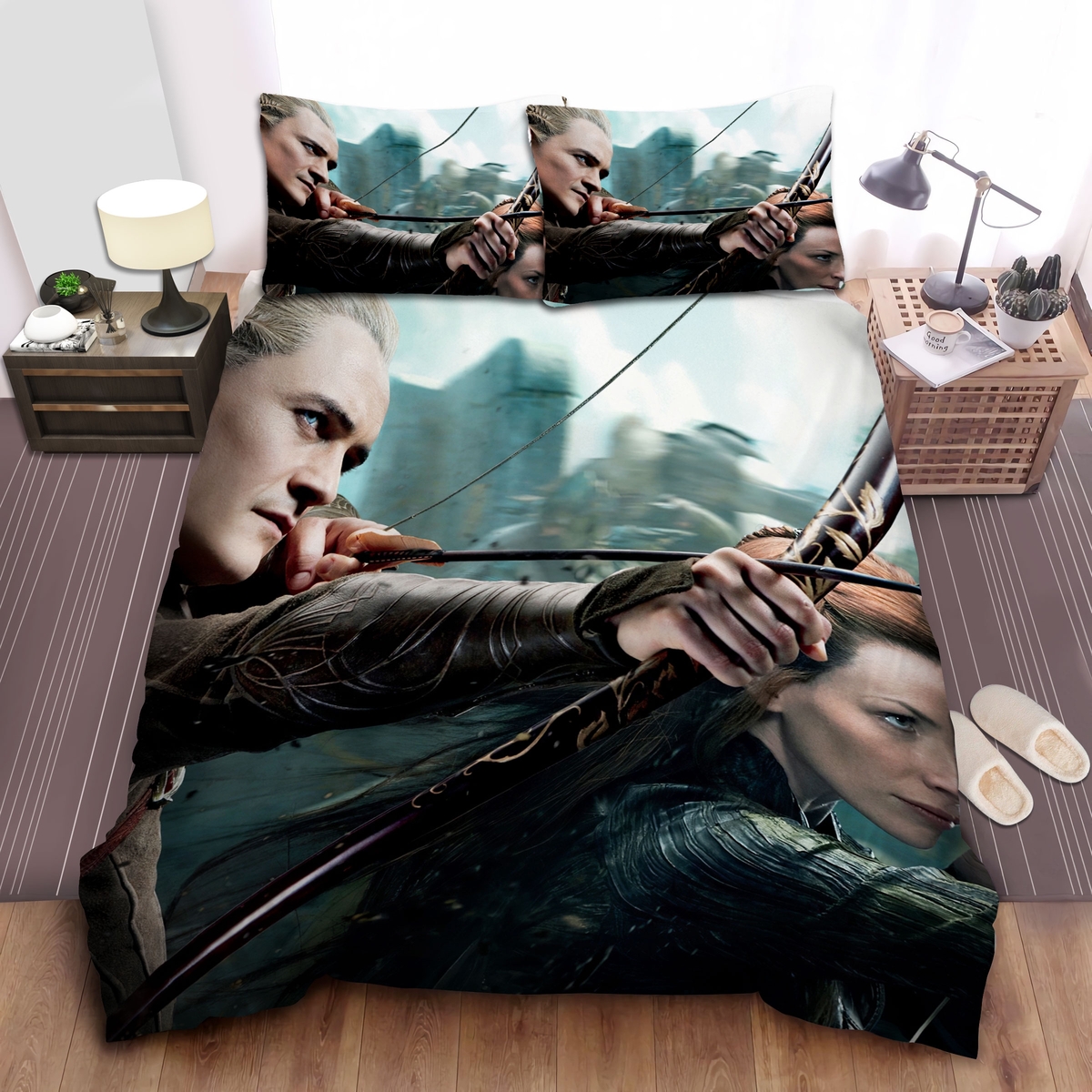 The Lord Of The Ring Legolas Bed Sheets Spread Duvet Cover Bedding Set - Unique Anime Apparel for Fans