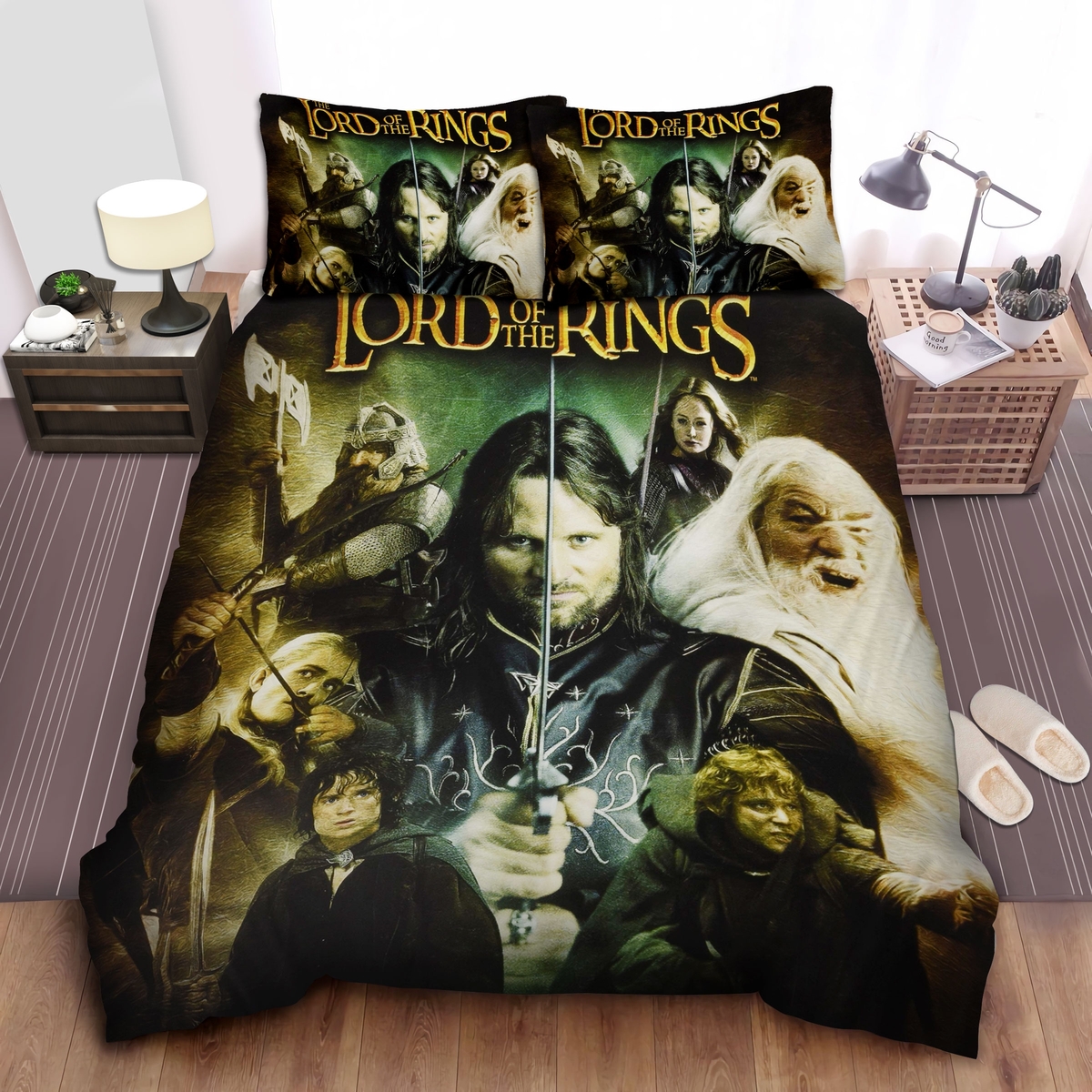 The Lord Of The Ring Sam And Frodo Bed Sheets Spread Duvet Cover Bedding Set - Unique Anime Apparel for Fans