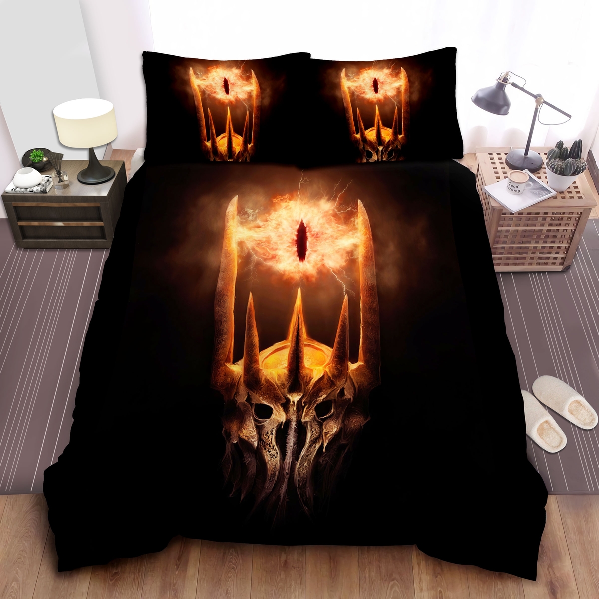 The Lord Of The Ring The Dark Lord Bed Sheets Spread Duvet Cover Bedding Set - Unique Anime Apparel for Fans