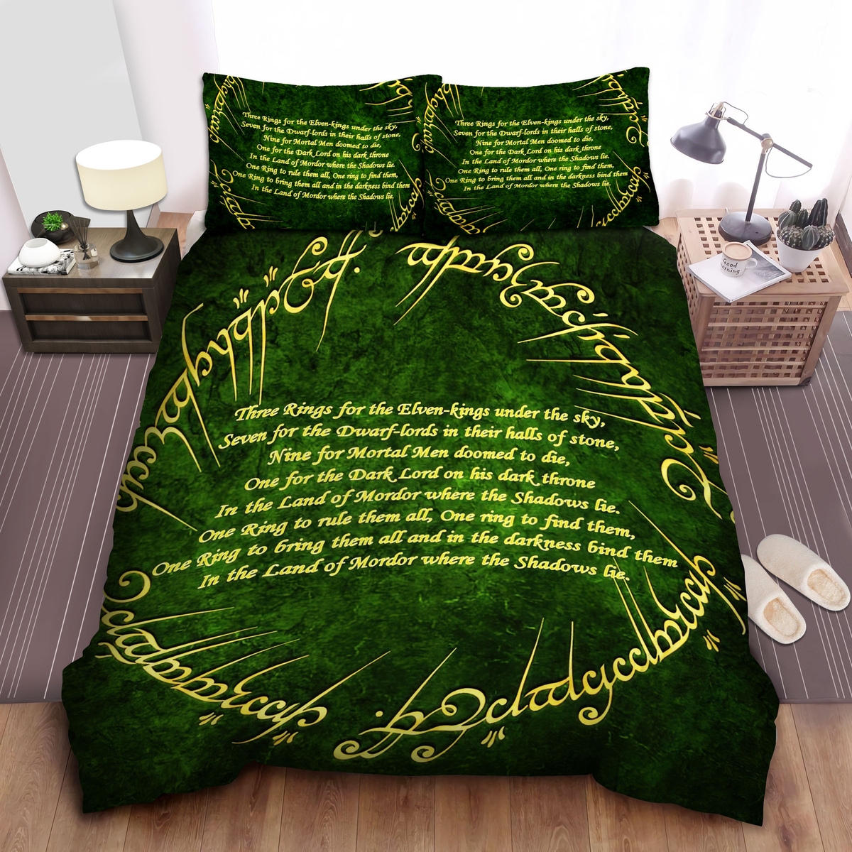 The Lord Of The Ring The Ring Of Powers Bed Sheets Spread Duvet Cover Bedding Set - Unique Anime Apparel for Fans