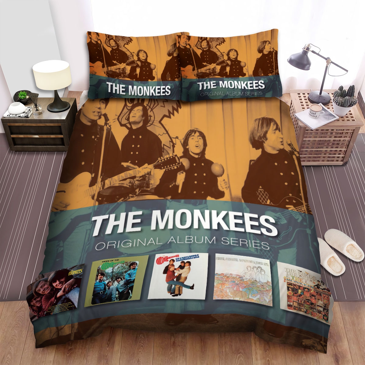 The Monkees Collection Bed Sheets Spread Duvet Cover Bedding Set - Unique Anime Apparel for Fans
