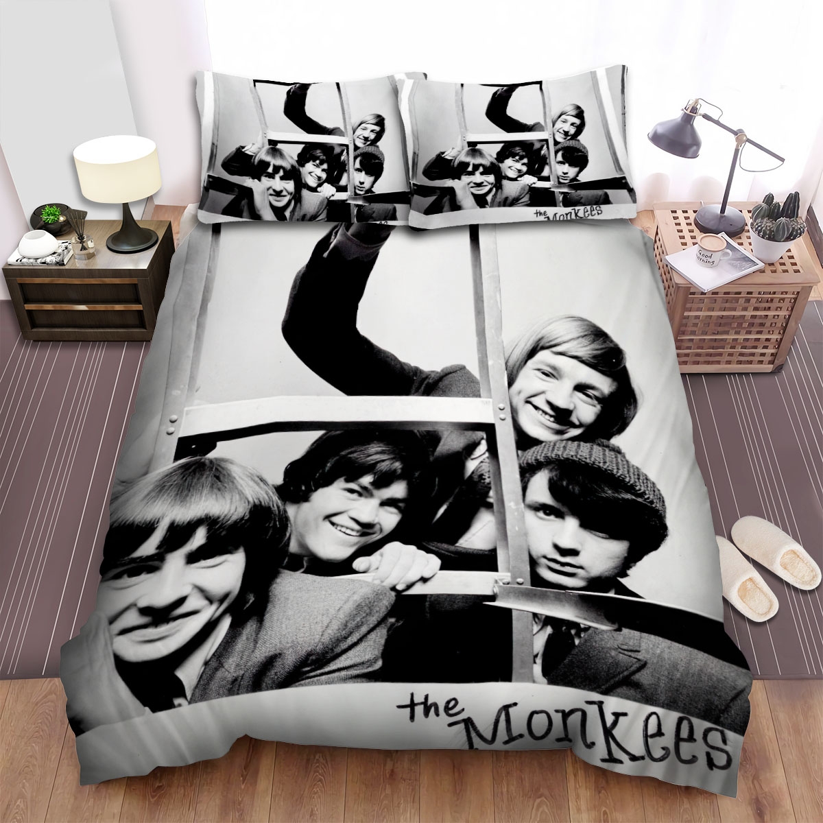 The Monkees Photo Bed Sheets Spread Duvet Cover Bedding Set - Unique Anime Apparel for Fans