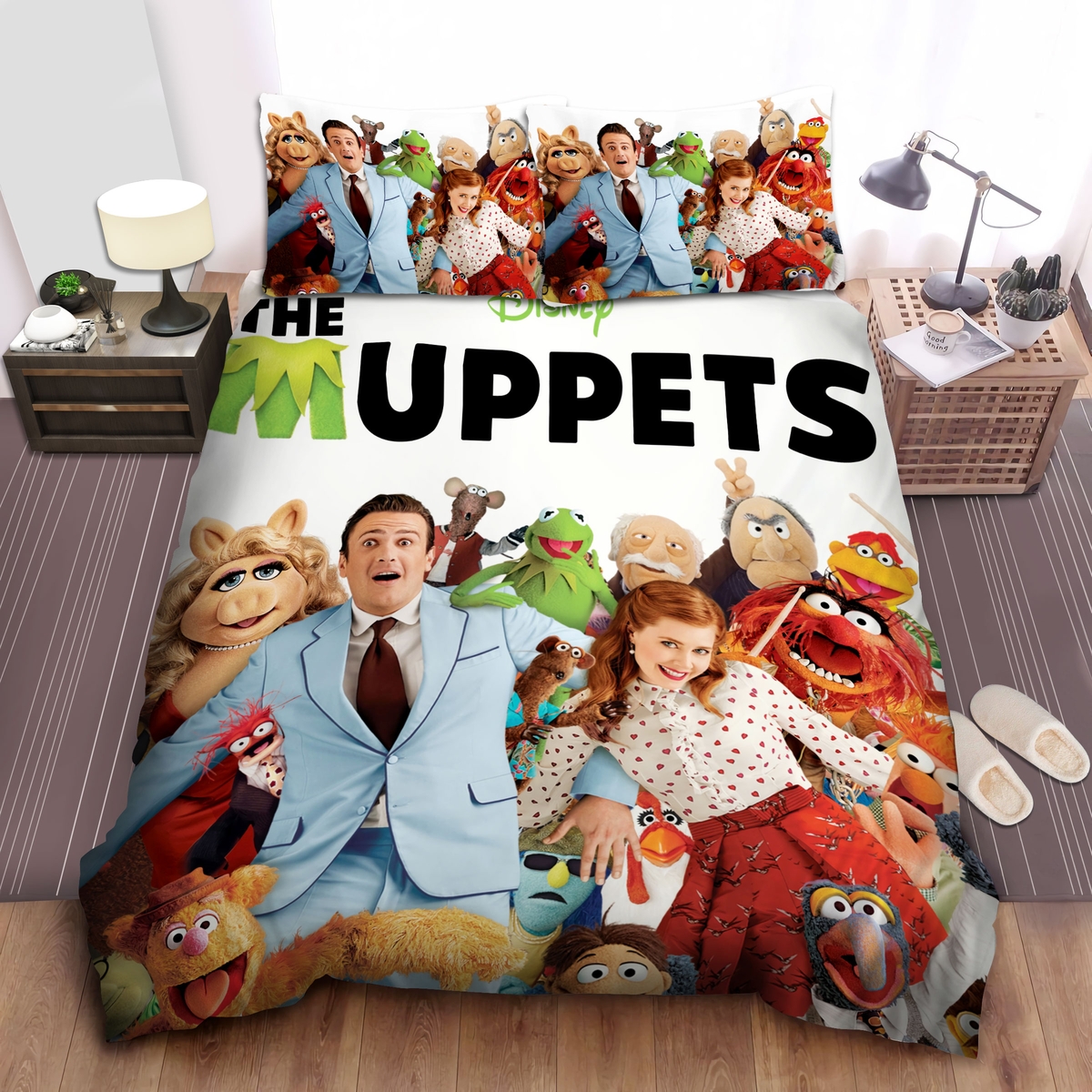The Muppets 2011 Movie Poster Bed Sheets Spread Duvet Cover Bedding Set - Unique Anime Apparel for Fans