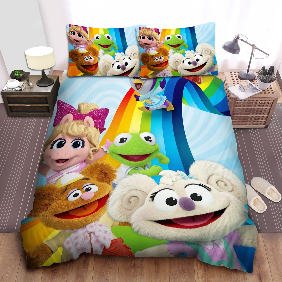 The Muppets Babies Series On Disney Junior Art Bed Sheets Spread Duvet Cover Bedding Set - Unique Anime Apparel for Fans