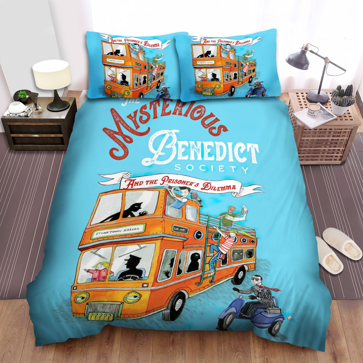 The Mysterious Benedict Society (2021) The Prisoner's Dilemma Digital Artwork Bed Sheets Spread Comforter Duvet Cover Bedding Set - Unique Anime Apparel for Fans