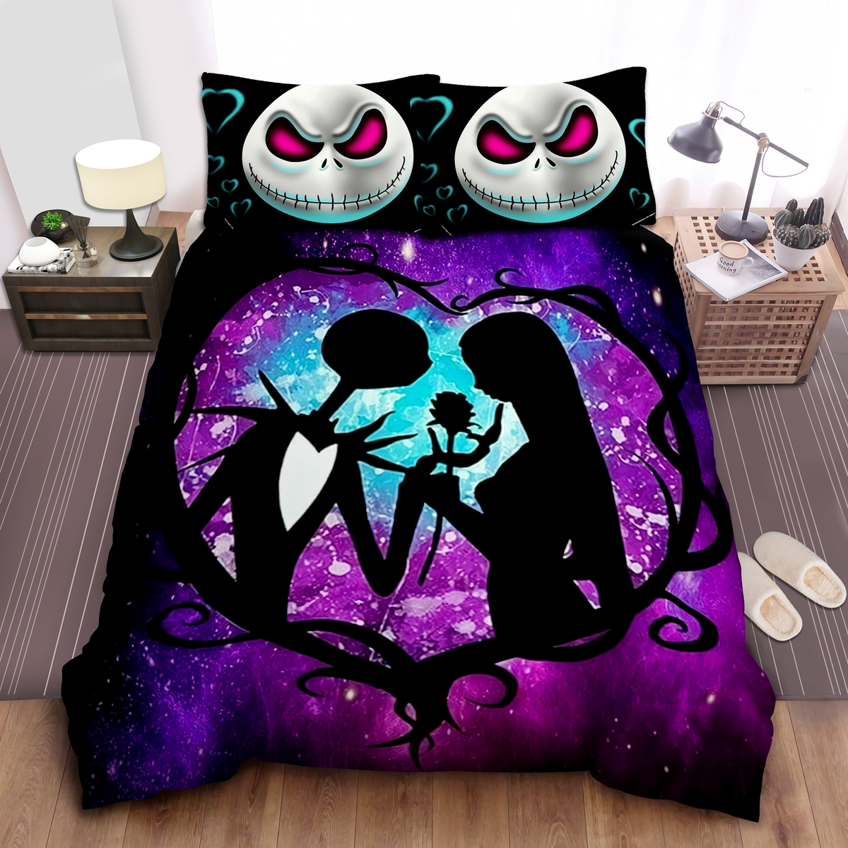 The Nightmare Before Christmas Bedding Set (Duvet Cover &amp Pillow Cases) - Unique Anime Apparel for Fans
