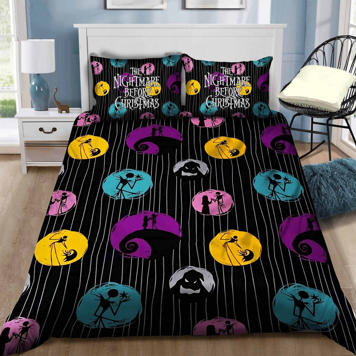 The Nightmare Before Christmas Bedding Set Sleepy (Duvet Cover & Pillow Cases) - Unique Anime Apparel for Fans