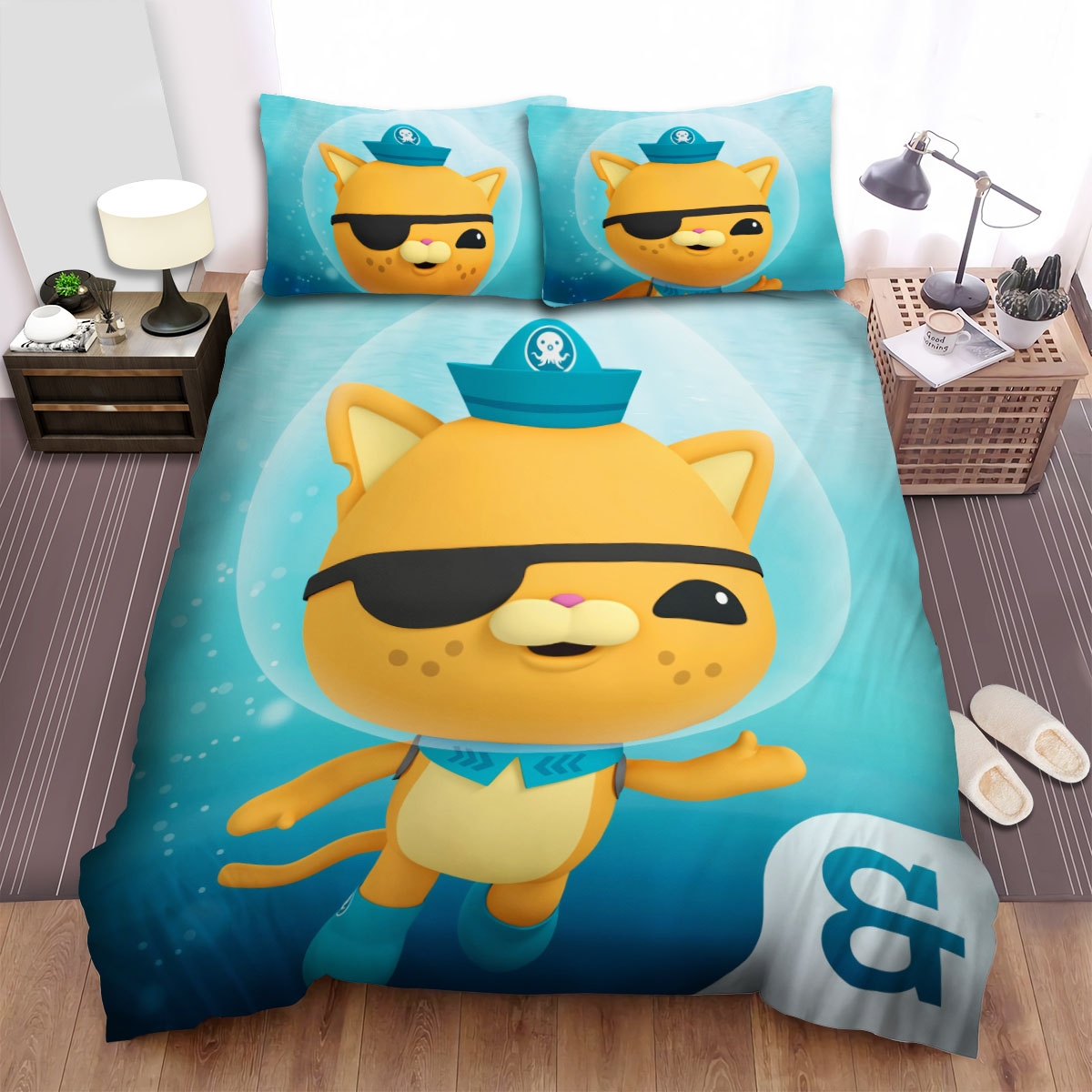 The Octonauts Kwazii Solo Photo Bed Sheets Spread Duvet Cover Bedding Set - Unique Anime Apparel for Fans