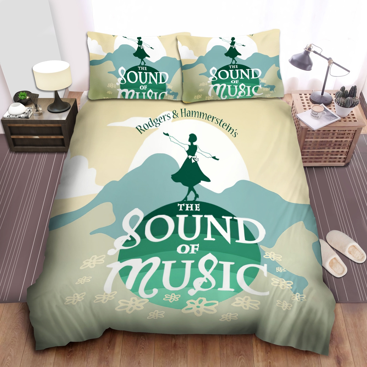 The Sound Of Music Digital Art Poster Bed Sheets Spread Duvet Cover Bedding Set - Unique Anime Apparel for Fans