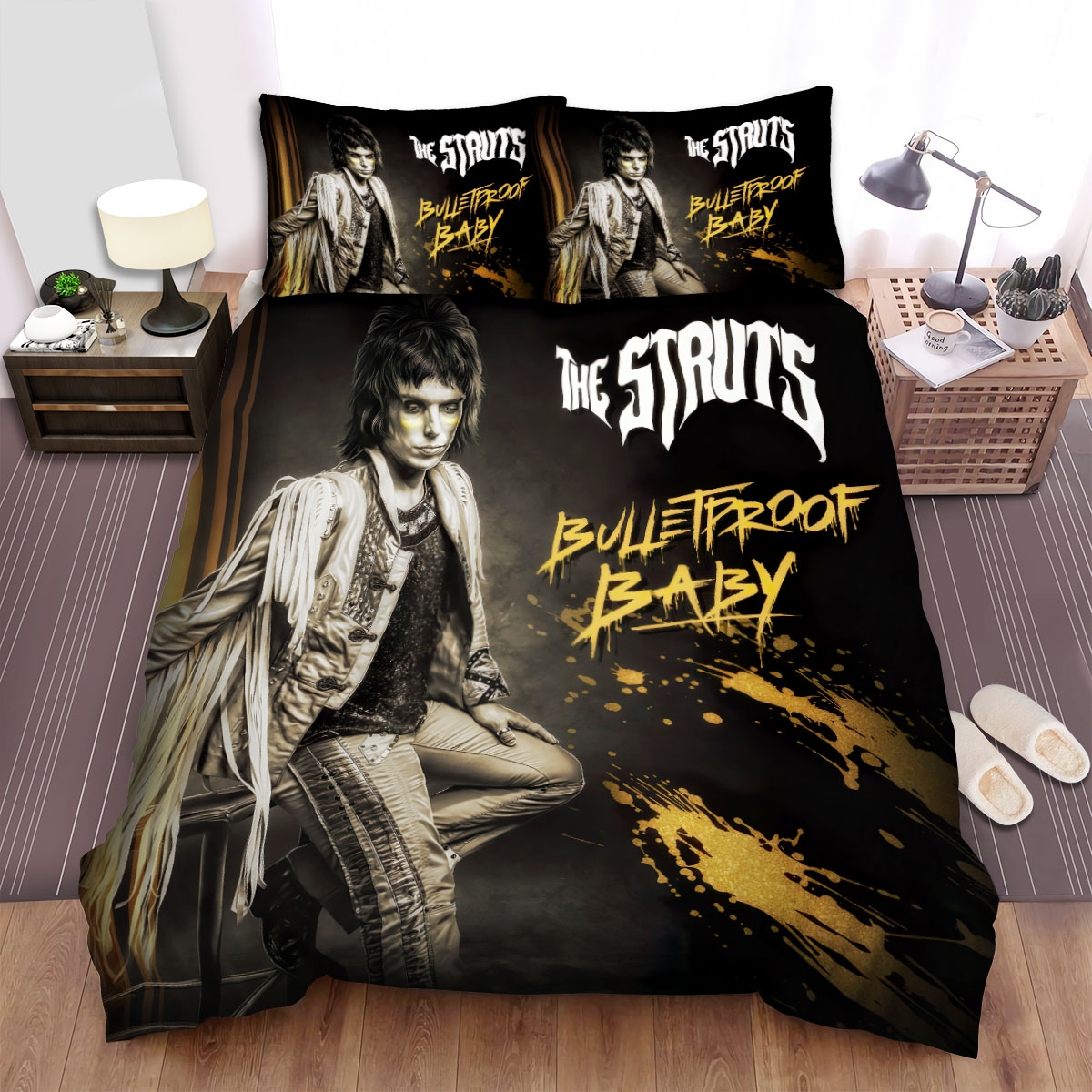 The Struts Bulletproof Baby Bed Sheets Spread Duvet Cover Bedding Set - Unique Anime Apparel for Fans