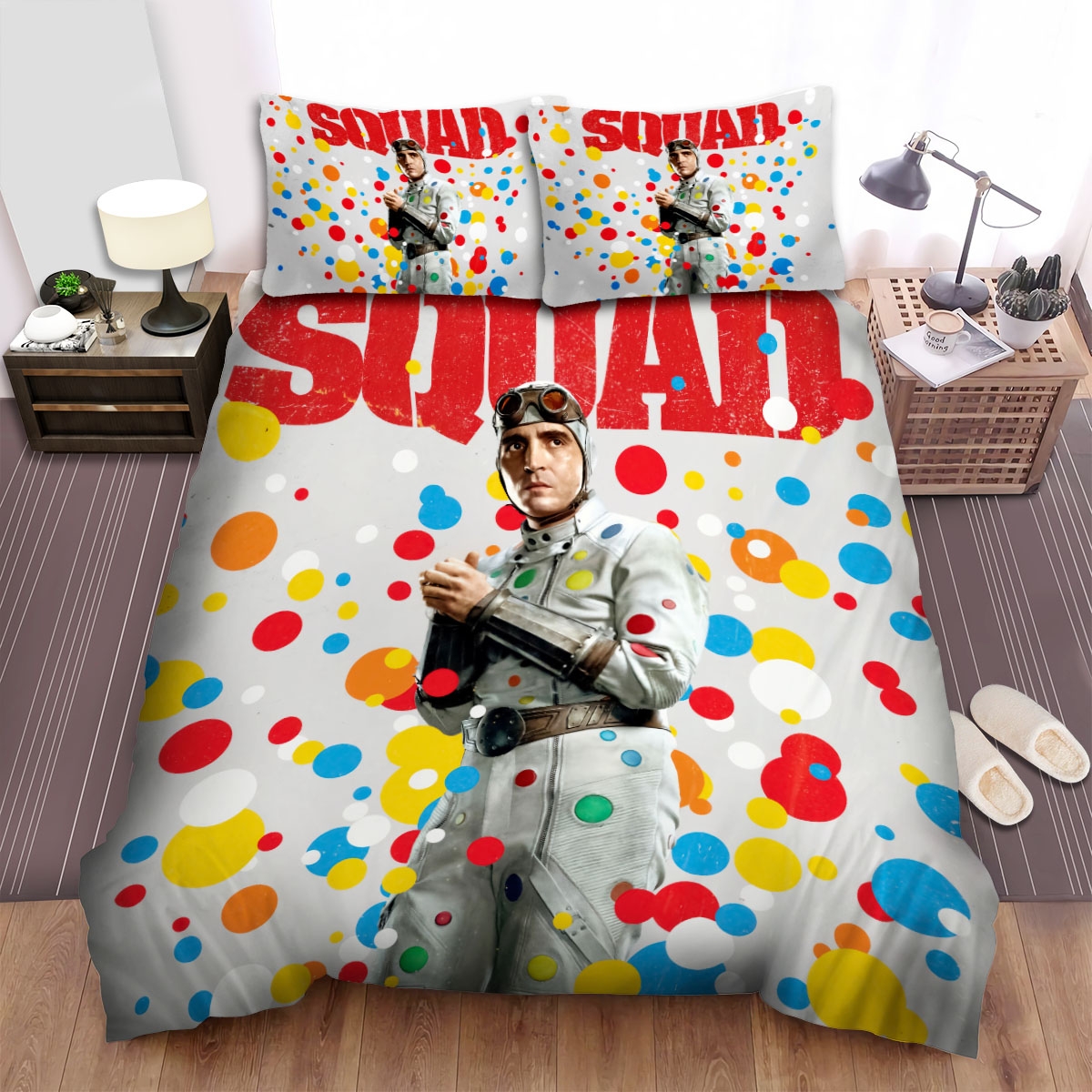 The Suicide Squad Polka-Dot Man Solo Poster Bed Sheets Spread Duvet Cover Bedding Set - Unique Anime Apparel for Fans